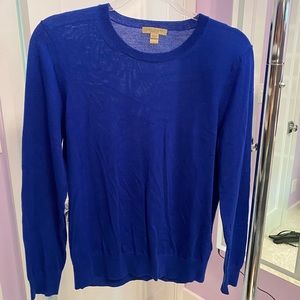 Royal blue crew neck Burberry Brit sweater.